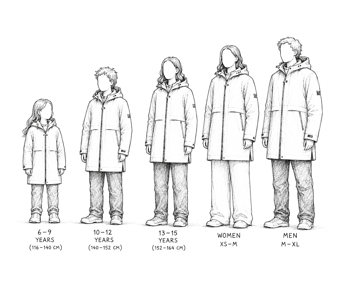 Smart Family Parka (AI-generated concept visualization)